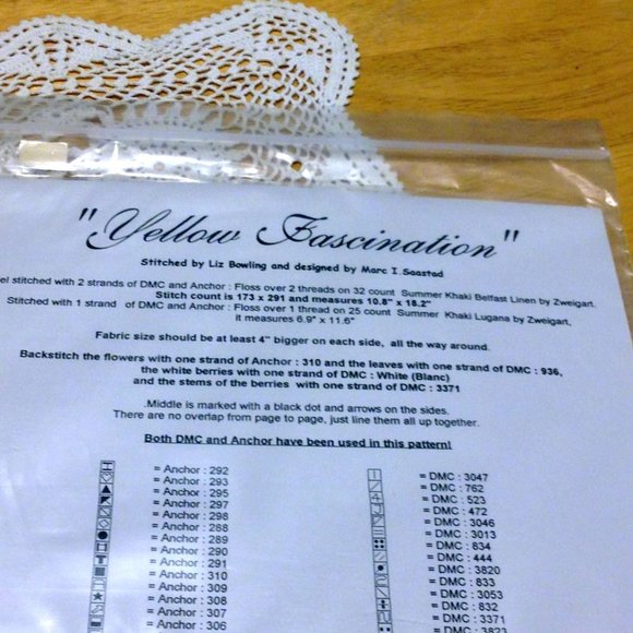 Cross Stitch charts / guides bundle - Yellow Roses, etc. - Picture 10 of 10